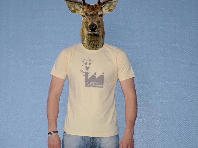 Pure Gear Camiseta Natural Factory Crema 3 Pure Gear Camiseta Natural Factory Crema