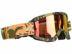 Dragon Gafas MDX Rockstar Camo Lente Rojo Ionizado + Lente Transparente