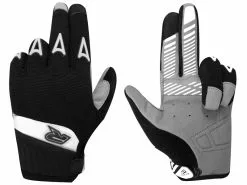 Racer Guantes Rock Negro Y Blanco