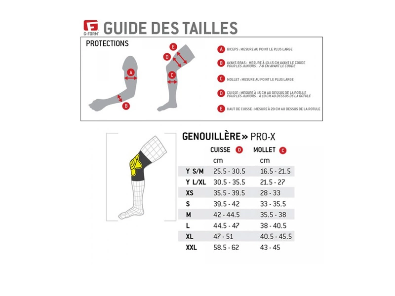 G-Form Rodilleras Elite Negro - Tallas XL 4 G-Form Rodilleras Elite Negro - Tallas XL - Imagen 2