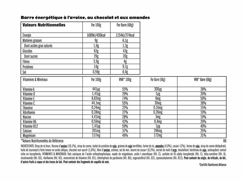 CLIF® Bar Clif Bar Barrita Energetica Sabor Chocolate Y Almandas 4 CLIF® Bar Clif Bar Barrita Energetica Sabor Chocolate Y Almandas - Imagen 2