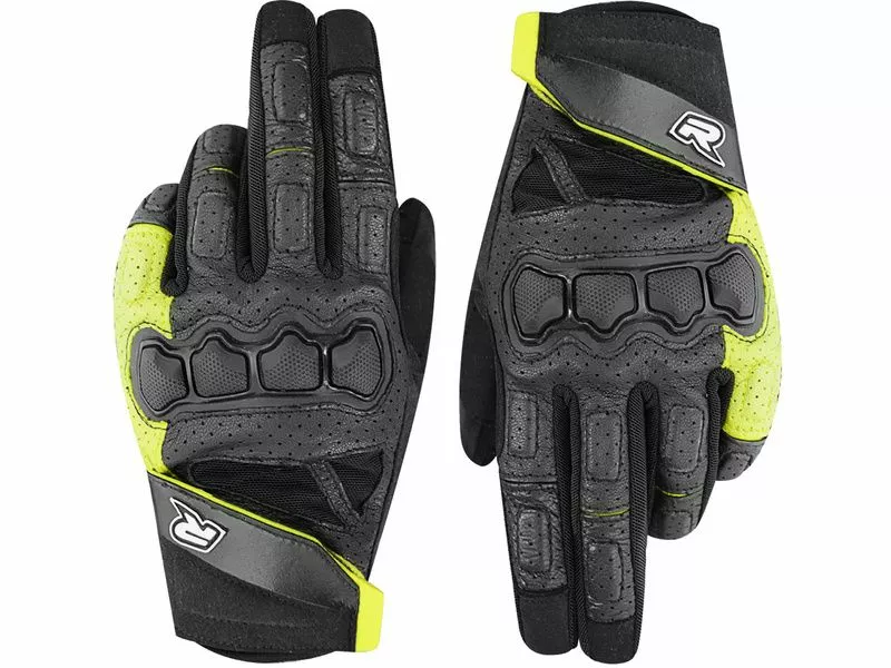 Racer Guantes Rampage Negro Y Amarillo 3 Racer Guantes Rampage Negro Y Amarillo