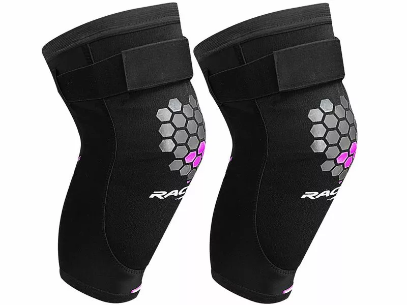 Racer Rodilleras Mountain Negro - Rosa 3 Racer Rodilleras Mountain Negro - Rosa