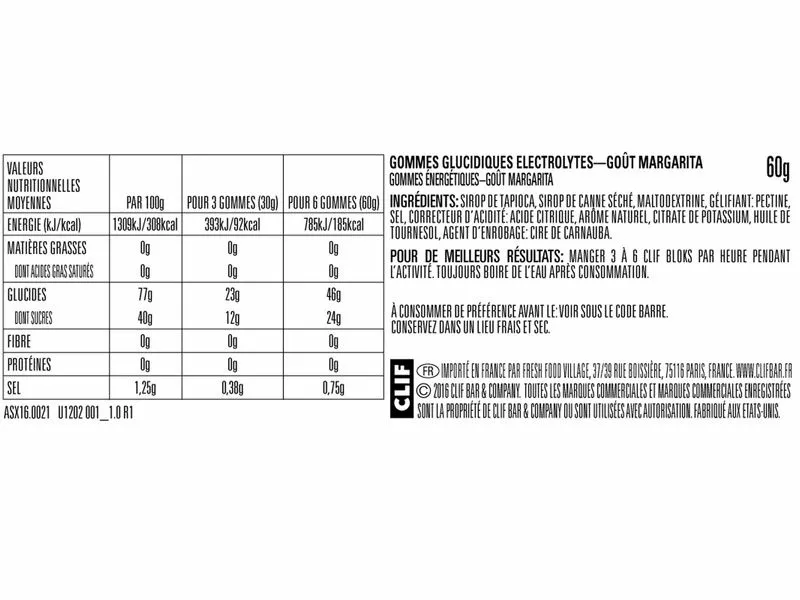 CLIF® Bar Clif Bar Caja De 18 X 6 Bloks Energeticos Sabor Margarita 4 CLIF® Bar Clif Bar Caja De 18 X 6 Bloks Energeticos Sabor Margarita - Imagen 2