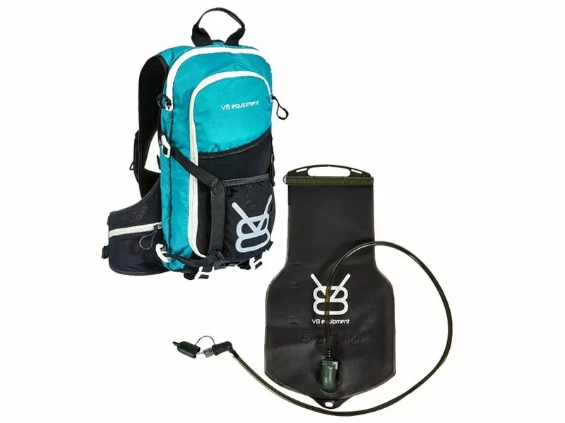 V8 Equipment Mochila De Hidratación FRD 11.1 Negro / Azul Con Deposito Elite 3 V8 Equipment Mochila De Hidratación FRD 11.1 Negro / Azul Con Deposito Elite