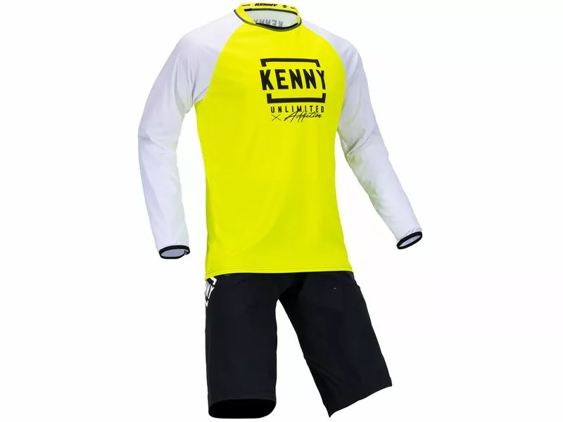 Kenny Maillot Defiant Blanco Amarillo Fluo 2021 5 Kenny Maillot Defiant Blanco Amarillo Fluo 2021 - Imagen 3