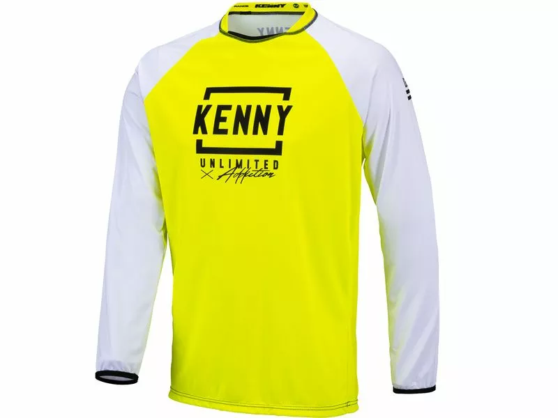 Kenny Maillot Defiant Blanco Amarillo Fluo 2021 3 Kenny Maillot Defiant Blanco Amarillo Fluo 2021
