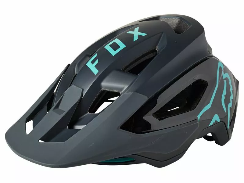 Fox Casco Speedframe Pro Negro Y Teal 2021 3 Fox Casco Speedframe Pro Negro Y Teal 2021