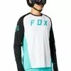 Fox Maillot Defend Mangas Lungas Teal 2021