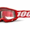 100% Gafas Accuri 2 Enduro Rojo -Bicicleta Ventas 429757