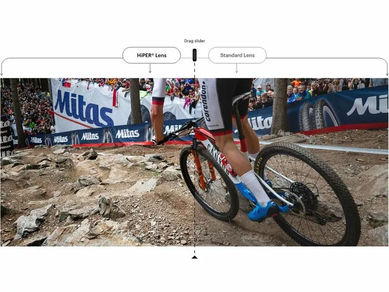 100% Gafas Racetrap Matte White - Hiper Blue Mirror 6 100% Gafas Racetrap Matte White - Hiper Blue Mirror - Imagen 4