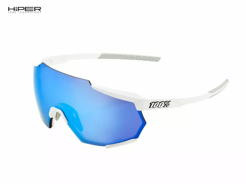 100% Gafas Racetrap Matte White - Hiper Blue Mirror 3 100% Gafas Racetrap Matte White - Hiper Blue Mirror