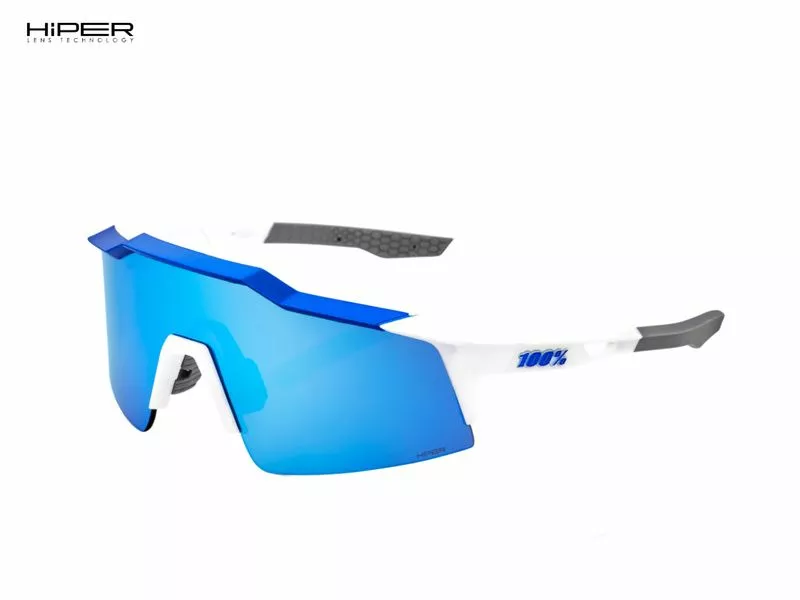 100% Gafas Speedcraft SL Matte White Metallic Blue - Hiper Blue Mirror 3 100% Gafas Speedcraft SL Matte White Metallic Blue - Hiper Blue Mirror