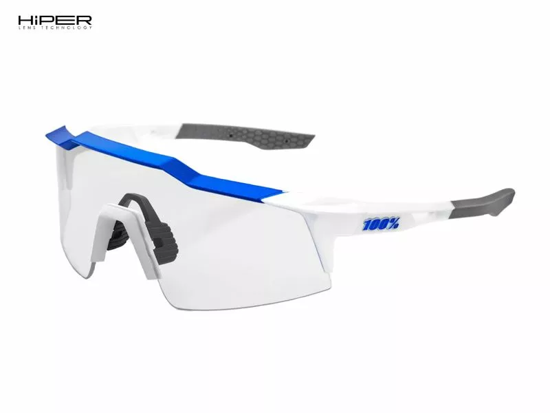 100% Gafas Speedcraft SL Matte White Metallic Blue - Hiper Blue Mirror 6 100% Gafas Speedcraft SL Matte White Metallic Blue - Hiper Blue Mirror - Imagen 4