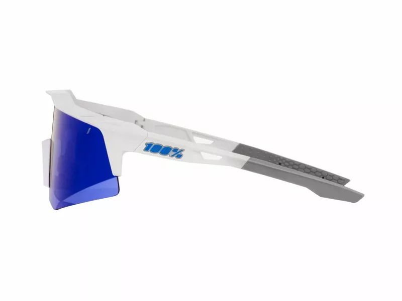 100% Gafas Speedcraft XS Matte White - Blue Mirror 5 100% Gafas Speedcraft XS Matte White - Blue Mirror - Imagen 3