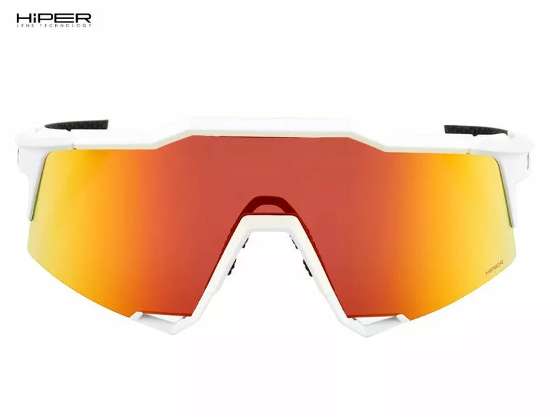 100% Gafas Speedcraft Off White - Hiper Red Mirror 4 100% Gafas Speedcraft Off White - Hiper Red Mirror - Imagen 2