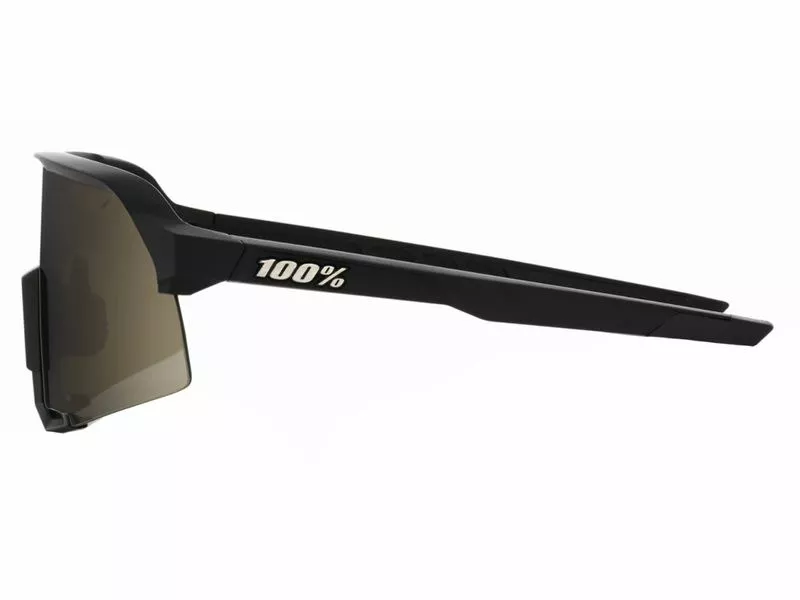 100% Gafas S3 Soft Tact Black - Soft Gold Mirror 4 100% Gafas S3 Soft Tact Black - Soft Gold Mirror - Imagen 2