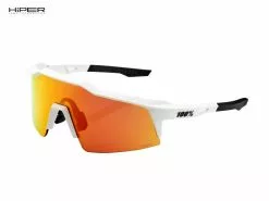 100% Gafas Speedcraft SL Soft Tact Off White - Hiper Red Mirror