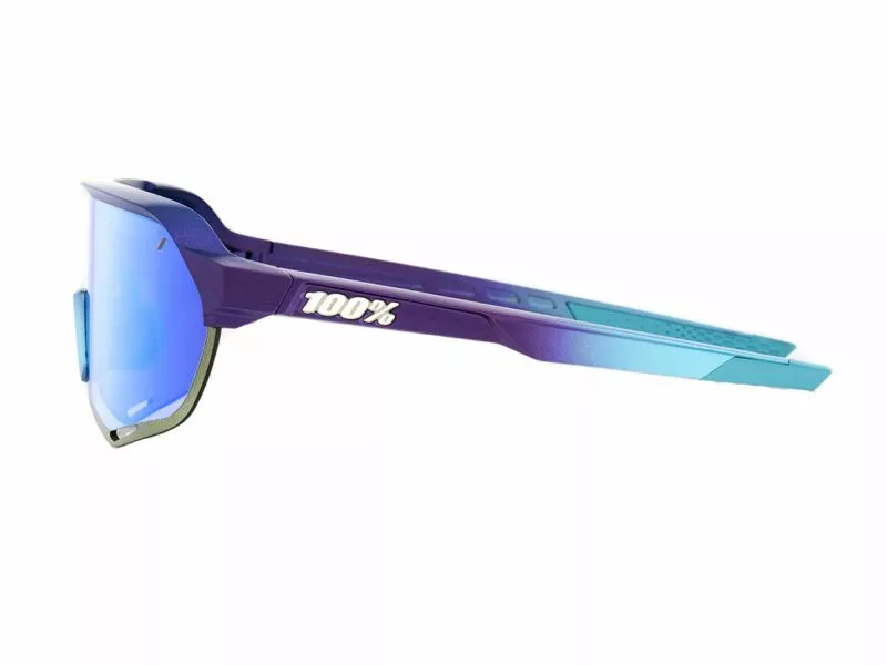 100% Gafas S2 Matte Metallic Into The Fade - Blue Topaz Miror 3 100% Gafas S2 Matte Metallic Into The Fade - Blue Topaz Miror
