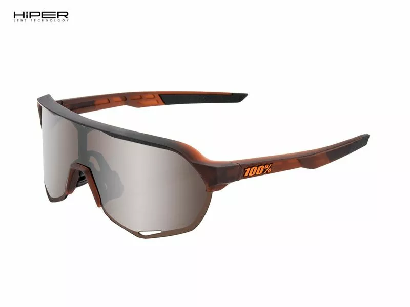 100% Gafas S2 Matte Translucent Brown Fade - Hiper Silver Mirror 3 100% Gafas S2 Matte Translucent Brown Fade - Hiper Silver Mirror
