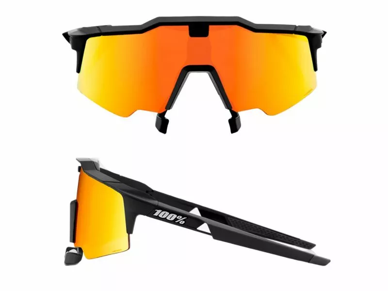 100% Gafas Speedcraft Air Soft Tact Black - Hiper Red Mirror 4 100% Gafas Speedcraft Air Soft Tact Black - Hiper Red Mirror - Imagen 2