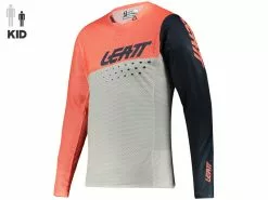 Leatt Maillot MTB Gravity 4.0 Niño Coral 2022
