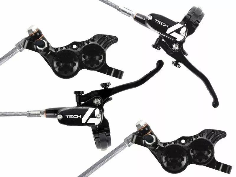 Hope Pareja De Frenos De Disco Tech 4 V4 Negro / Negro - Latiguillo Metálico 2022 3 Hope Pareja De Frenos De Disco Tech 4 V4 Negro / Negro - Latiguillo Metálico 2022