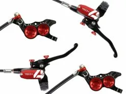 Hope Pareja De Frenos De Disco Tech 4 V4 Negro / Rojo - Latiguillo Estandar 2022