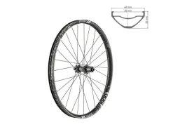 Dt-swiss DT Swiss H 1900 Spline 27.5" 35mm Aluminio IS 6 Tornillos 148/12 TA Boost Shimano Trasera