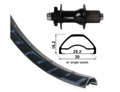 XLC Rodi Ready 25 29" 6 Tornillos TA 12x148mm DISK Trasera